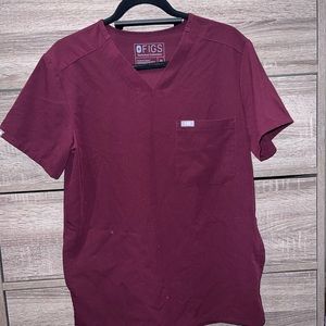 Figs Maroon Top